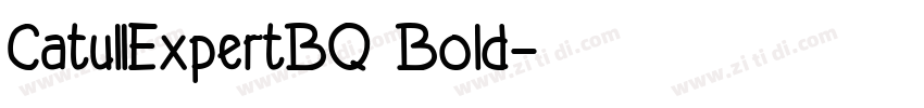 CatullExpertBQ Bold字体转换